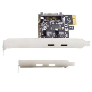 Cablecc 5Gbps USB3.1 Gen1 �f���A�� Type-C USB-C ���X - PCI-E Express 1x �J�[�h�A�_�v�^�[ ASM1042 ���[�v���t�@�C���u���P�b�g�t��