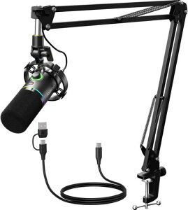 MAONO �Q�[�~���O�}�C�N USB XLR�ڑ� �_�C�i�~�b�N�}�C�N ��p�\�t�g�E�F�A�t�� �P��w����PC�}�C�N �~���[�g�{�^�� �{�����[������ RGB���C�e�B���O�t�� PC PS4 PS5 �I�[�f�B�I�~�L�T�[�Ή� �Q�c