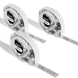 Phomemo P12 P12-Pro ���x���e�[�v �����ɍ����� LetraTag LT-100H/LT-100H Plus �p LetraTag ���x�����[�J�[ ���t�B�� �v���X�`�b�N �e�[�v �ƌ݊���������A12mm x 4m �u���b�N �I��