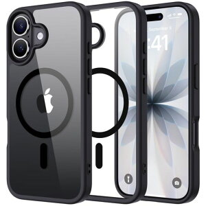 �yMagSafe�Ή��E�ČR�K�i�zHolidi iPhone 17 �Ή� �P�[�X MagSafe ������ �}�O�l�b�g���� �ČRMIL�K�i �S�ʕی� ���C�����X�[�d ���ςȂ� ��d�\�� 17 �J�o�[ MagToMeCol-Series �N���A+�u���b�N
