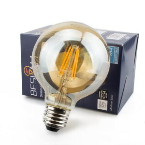 BESLAM LED�d�� �G�W�\���d�� ������Ή� 40W�`���� E26 2200K 400lm LED ���� �t�B�������g �G�W�\�������v ���g�� �A���o�[�K���X �G�W�\���o���u ���� �{�[���d�� ������� ���[�J�[2�N�ۏ� PSE�F�c