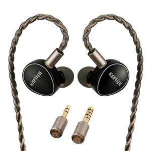 KGUSS Quatio 2DD+2BA �n�C�u���b�h �C���z�� �L�� ���j�^�[ IEM �C���C���[ 0.78mm 2�s�� 10mm DLC+8mm PU+LCP 4.4mm �o�����X/3.5mm �v���O 3��ޒ����m�Y���t��