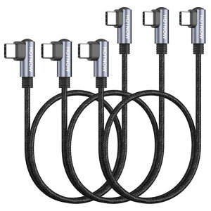 HOTNOW�Z��USB C����USB C�P�[�u��0.5m 3�{�A50cm�̐��p90�x�^�C�vC����C PD 65W�̑����[�d�R�[�h�AiPhone 15/16�ƌ݊���������d����s