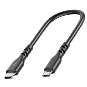 Fasgear �V���[�gUSB C - �}�C�N��USB�P�[�u�� 1�t�B�[�g/30cm - 1�p�b�N USB 2.0 Type C - Micro USB�P�[�u�� �f�[�^�����Ə[�d�ɑΉ� MacBook Pro | PS4/X-box�R���g���[���[ |