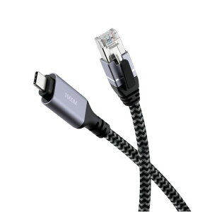Mcbazel USB-C LAN�A�_�v�^�[ �P�[�u�� 2M���� Type-C RJ45 �����l�b�g���[�N CAT6�P�[�u���Ή� Thunderbolt 3/4/5 �Ή� �m�[�g�p�\�R���APC�AiPad�AMacBook�Ή� ��v�ȐD���f��