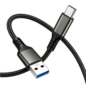 USB Type C �P�[�u�� 1m POTRRCIUSUER USB-A to USB-C 10Gbps �����f�[�^�]�� 60W �}���[�d �yAndroid Auto�Ή��z �X�}�[�g�t�H���A�^�u���b�g�A�Q�[���@�A�O�t��SSD �e�@��Ή� ���ϋv�i�C����
