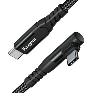 Fasgear USB Type-C �P�[�u�� L ���^ 60W/3A �}���[�d USB2.0 ���ϋv�i�C�����҂� i-Phone17/16 Galaxy S26 Ultra Note20 Mac-Book i-Pad Pro/Air �Ή� (1.8m