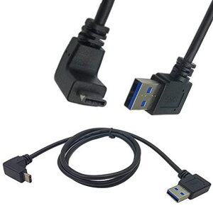 Rosebe TypeC USB 3.1 90�x-USB3.0 L���^�������P�[�u���A�ϊ��A�_�v�^ OTG �P�[�u�� �������f�[�^�]�� USB Type-C �I�X ���� �R�l�N�^ USB 3.1 �I�X OTG �P�[�u��