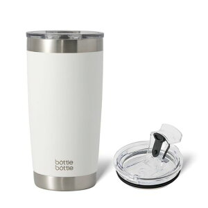 BOTTLEBOTTLE �W�t���^���u���[ ���Ȃ� 600ml ��e�ʐ��� ��d�\���X�e�����X �R�[�q�[�{�g�� �^��f�M �ۗ�ۉ� �X�g���[ ������(�z���C�g)
