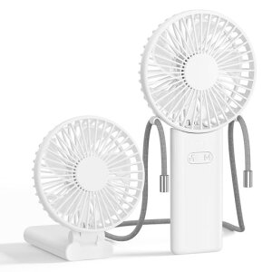 HandFan �g�ѐ�@ �n���f�B�t�@�� �莝��/��|��/��ク Type-C�[�d 4�i�K���ʒ��� �É� �y�ʌ^ �܂��� �M���Ǒ΍� �X�g���b�v�t��