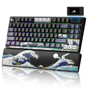 Womier SK80 PRO ���C�����X�Q�[�~���O�L�[�{�[�h ���X�g���X�g�t�� 75%���J�j�J���L�[�{�[�h �e���L�[���X 3���[�h�ڑ� ��ʕt��