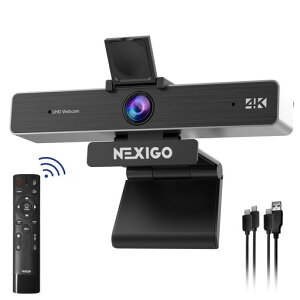 NexiGo Zoom�F��A N950P 4K�Y�[���\�E�F�u�J���� �����R���ƃ\�t�g�E�F�A�R���g���[���A�\�j�[ Starvis�Z���T�[�A5X�f�W�^���Y�[���@�\�APro �E�F�u�J�����Ƀf���A���X�e���I�}�C�N���ځAZoom�c