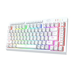 Redragon K524 ���� �Q�[�~���O�L�[�{�[�h 75% �e���L�[���X 2.4G/Bluetooth/USB�L�� �p��z�� �z���C�g