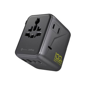 SAVEWOUniPlugGaN����100WPD3.0�}���[�d��C�O���s�p�ϊ��v���OUSB-Cx3USB-Ax2���E200�J���Ή��y�ʃR���p�N�g���s�p�R���Z���g�A�_�v�^�[MacBookiPhoneAndroidSwitch