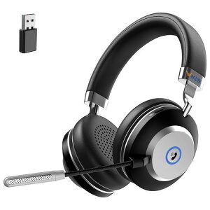Wantek 882MBT ���C�����X Bluetooth �w�b�h�Z�b�g ���� USB�h���O���t�� ���ʒ���/�P��w���� �}�C�N�~���[�g�@�\���� �m�C�Y�L�����Z�����O�}�C�N �Œ�50���Ԓʘb PC/IOS/Android�ɑΉ� Skype Zoom