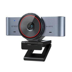 EMEET C960 Ultra 4K web�J���� Mac/Windows�Ή� �E�F�u�J���� 1/1.5�C���`��^�Z���T�[ ���^���{�f�B 0.2�b�����I�[�g�t�H�[�J�X DRC�␳ �z���C�g�{�[�h���[�h �f���A���}�C�N�t�� ��]���v���C�o�V�c