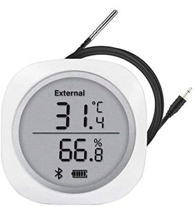 Inkbird Bluetooth�����x�v ���x�v ���x�v �X�}�[�g�Z���T�[ LCD���� �f�[�^���K�[ �h���O���v���[�u�t�� �A���[���@�\ �}�O�l�b�g�t�� �O���t�L�^ �X�}�z�ŉ��x�Ǘ� ���x�Ǘ� (Inkbird-PLUS)