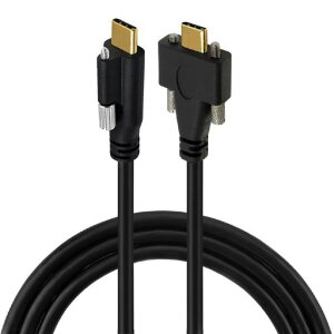 cablecc 10Gbps USB 3.1 USB-C �f���A�����b�N �T���X�N�����[ - USB 3.1 Type-C �V���O���X�N�����[ �I�X-�I�X �f�[�^�P�[�u�� �p�l���}�E���g�^�C�v 1M