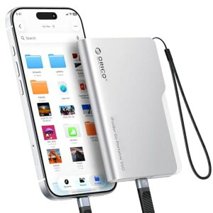 ORICO iFolder Go �O�t��SSD 1TB Type-C 5Gbps �����]�� iPhone 17/16 Pro Max�Ή� �A���~���� �t�@�C���t�H���_���݌v �|�[�^�u��SSD Windows/Mac�Ή� �^�u���b�g�EPC�E�X�}�z�p