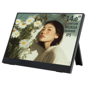 WINTEN ���o�C�����j�^�[ 14�C���` WUXGA 1920*1200 IPS �c���\�� VESA�Ή� �����X�^���h �m���O���A ���^�E�y�� USB-C/HDMI �X�s�[�J�[���� WT-140LP-BK