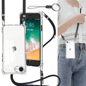 OJBSEN iPhone SE3/2 �p�P�[�X �A�C�t�H�� SE ��3����/��2���� �J�o�[ iPhone7/8 �p�P�[�X [�X�g���b�v2���t��] ���߉\�� �V�����_�[ ������ ��|�� �R�t�� �΂߂��� ���^ ���� �y�� �V���R�� TPU�o�c