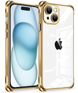 iPhone 15 Plus �P�[�X �N���A �ϏՌ� �S�ʕی� iPhone15Plus �J�o�[ �y�� ���^ TPU �A�C�t�H��15 Plus �X�}�z�P�[�X �X�g���b�v�z�[���t�� �C�菝�h�~ �����h�~ ���C�����X�[�d�Ή� TPU ���b�L���H - �c