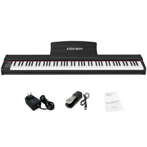 KIMFBAY �d�q�s�A�m 88���� ��� �ؐ� �d�q �s�A�m 88�� �|�[�^�u���s�A�m Piano ���S�҃y�_���t�� MIDI�Ή� �u���b�N