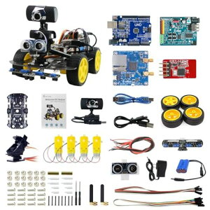 XiaoRGEEK�X�}�[�g�r�f�I�J�[���{�b�gUnoR3���ځAWiFi&Bluetooth�Ή�RC�J�[�A�J�����t���A6����IR&�����g�Z���T�[�A�v���O���~���O�\Arduino���{�b�g�L�b�gSTEM����&AI�w�K����
