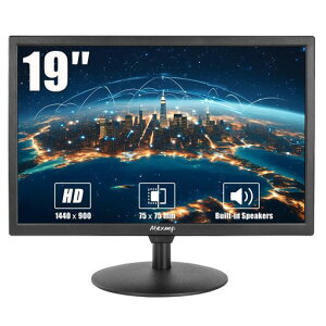 Mexmp 19�C���` IPS�t�����j�^�[ 1440x900 16:10 HDMI/BNC/VGA/AV/USB ���@�\���� �����X�s�[�J�[�t�� �Ď��J���� DVR PC Raspberry Pi�p
