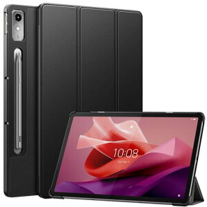 MoKo Lenovo Tab P12 �P�[�X 2023 Lenovo Tab P12 12.7�^�^�u���b�g�p�ی�P�[�X ���m�{�^�u P12(ZACH0002JP)��p�ی�J�o�[ �X�^���h�P�[�X �I�[�g�X���[�v�Ή� PC+PU�� �蒠�^ �y�� �ϏՌ�