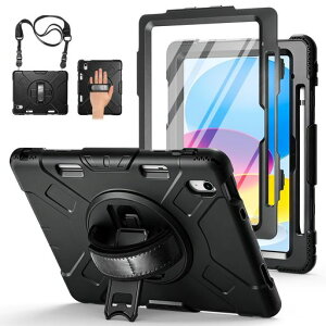 Miesherk iPad 11���� �P�[�X A16/iPad 10���� �ϏՌ� �P�[�X 10.9�C���`,�u���b�N
