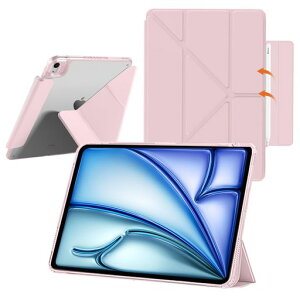 YealRed�P�[�XForiPadAir8/7/611�C���`M4/M3/M2(2026/2025/2024)�����^�u���b�g�J�o�[Y�܂�X�^���hPU���U�[�N���APC+TPU���C�z���o�b�N��TouchID�ƃI�[�g�X���[�v