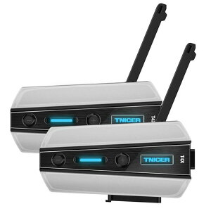TNICER �o�C�N �C���J�� T4X ENC�m�C�Y�L�����Z���`�b�v���� Bluetooth5.2 �C���J���o�C�N�p 8�l�����ʘb 40���ԘA���g�p 1000m �ʐM���� 3��ނ̉������� ���{�ꉹ���K�C�_���X ���u�����h�̃C���c