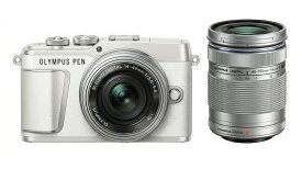 【5年延長保証対象/全国送料無料】OMシステム OM SYSTEM オリンパス OLYMPUS PEN E-P7 ホワイト ダブルズームキット ミラーレス一眼カメラ 本体 レトロ 4545350053581 国内正規品 RSL発送 あす楽