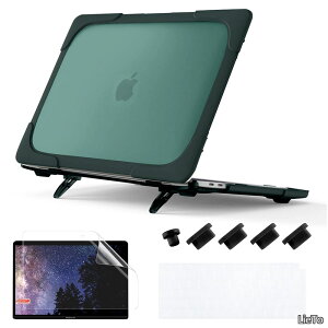 �y���������zMacBook Air 13 �C���` �P�[�X 2020 2019 2018 Touch ID���� (A2337 M1/A2179/A1932)�A�ϏՌ� �܂肽���݃X�^���h �n�[�h�V�F�� �ی�J�o�[ + ���{��L�[�{�[�h�J�o�[ + �t���ی�t�B���� �f�B�[�v