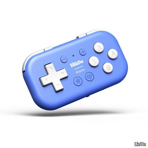 �y���������zMicro Bluetooth�Q�[���p�b�h�|�P�b�g�T�C�Y�~�j�R���g���[��Switch//Switch 2�AAndroid�ARaspberry Pi�p�A�L�[�{�[�h���[�h�Ή�(Blue)