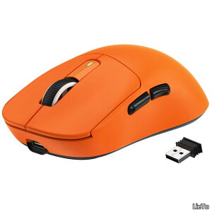 �y���������zx ATTACK SHARK X3 ���y�ʉ��}�E�X49g �Q�[�~���O�}�E�X ���C�����X2.4G/Bluetooth/�L��USB�ڑ��AOptical Sensor PAW3395�Z���T�[ �ő�26000DPI�AXP/Windows/MAC/Android�K�p�A�l�ԍH�w�f�U�C�� �I�����W