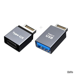 �y���������z3.1 �t�����g�p�l���w�b�_�[ �I�X Type-E to Type-A & Type-C USB-C �}�U�[�{�[�h�g���f�[�^�A�_�v�^�[ 2��