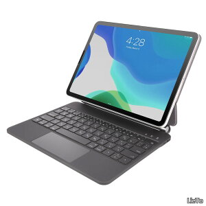 �y���������zHL128 iPad Air 4/5/6�AiPad Pro /11�Ή��X�}�[�g�}�O�l�b�g�t���[�e�B���O�f�U�C���A�g���b�N�p�b�h�t���L�[�{�[�h�P�[�X�A7�F�o�b�N���C�g�A���{��z��A�u���b�N