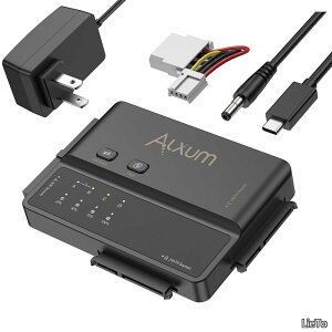 �y���������z3-in-1 SATA��IDE HDD/SSD ���Ή� �N���[�� �X�^���h Type-C USB 3.2 Gen 1 5Gbps�����f�[�^�]�� ��e�ʃX�g���[�W �c�[���s�v 12V�d���t�� 2�̃n�[�h�f�B�X�N�𓯎��ɓǂݍ��ށiSATA III & IDE 1