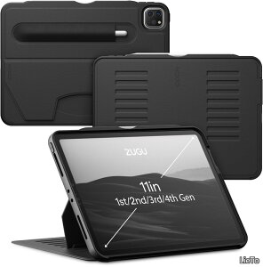 �y���������zCASE iPad Pro 11 2022 ��4���� / 2021 ��3���� / 2020 ��2���� / 2018 ��1���� �ƌ݊������� �P�[�X �ɔ� �����Ռ��ی� 8�i�K�X�^���h�@�\ �X�^�C���X�y���z���_�[ ���C�����X�[�d �I�[�g�X