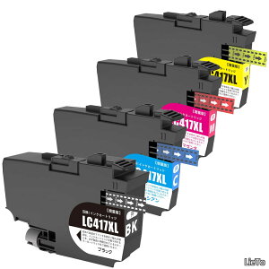�y���������zLC417XL �C���N�J�[�g���b�W ���e�ʃu���U�[ Brother LC417XL4�F�C���N�Ή�Brother �Ή�Brother MFC-J7600CDW MFC-J5800CDW MFC-J7500CDW HL-J7010CDW�v�����^