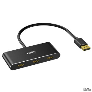 �y���������zto 3 HDMI MST �n�u 3�|�[�g �V���O��8K �f���A��4K144Hz �g���v��4K@60Hz DisplayPort 1.4 �X�v���b�^�[ ���j�^�[ DisplayPort �g�� HDMI ���z�� �g�����[�h�Ή� Windows�̂�