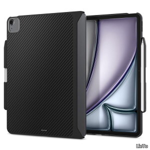 �y���������ziPad Air 13�C���` M4/M3/M2 (2026/2025/2024) �P�[�X �ϏՌ� �ČRMIL�K�i�擾 ���h�~ �f�B�e�[���݌v ���U�[ �G���]�E�A���~�h ACS07670 (�u���b�N)