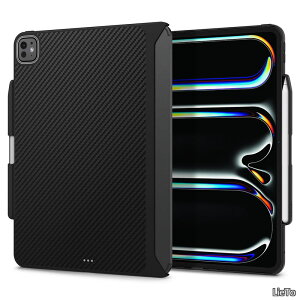 �y���������ziPad Pro 13�C���` M5/M4 (2025/2024) �P�[�X �ϏՌ� �ČRMIL�K�i�擾 ���h�~ �f�B�e�[���݌v ���U�[ �G���]�E�A���~�h ACS07009 (�u���b�N)