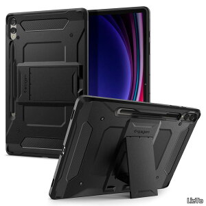 �y���������zGalaxy Tab S10 Plus �P�[�X Galaxy Tab S9 Plus �J�o�[ �Ռ��z�� �ϏՌ� �[�d �L�b�N�X�^���h 2�d�\�� �ϋv�� �^�t�E�A�[�}�[�v�� ACS06835 (�u���b�N)