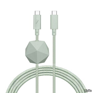 �y���������zUnion Type-C Desk Cable ? USB-C to USB-C 2.4m �����͊���~�ߏ[�d�P�[�u�� �A���J�[�E�F�C�g�t�� ? iPhone Air�A17�A17e�AMacBooks M5�ASurface Go 4�AiPad Pro & Air �Ή� (2.4m�CSage/�Z�[�W)