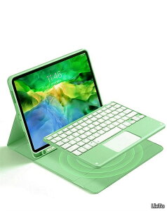 �y���������ziPad Pro11 2022/2021/2020/2018 �L�[�{�[�h�t�� �J�o�[ �� 4 3 2 1 ���� �E���� Bluetooth ���C�����X�L�[�{�[�h �蒠�^ US�z�� ���^ Apple pencil ���[ ������ �J���t�� �}�E�X�@�\ �X�^���h�@�\ 