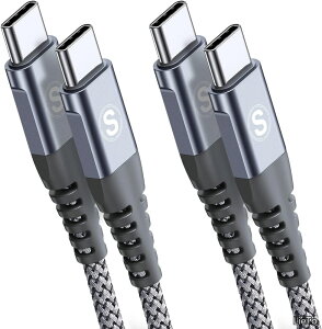 �y���������z�P�[�u�� 6M/2�{�Z�b�gPD�Ή� 60W�}���[�d(USB C&USB C �P�[�u��) iPhone17 16 15 �[�d�� Type-c �A�C�t�H��16 15/��phone16 15 pro Max iPad Pro/Air/mini6 MacBookPro Samsung Galaxy S25/S24/S23/S22/S21/S20/S10/S9 Pixel