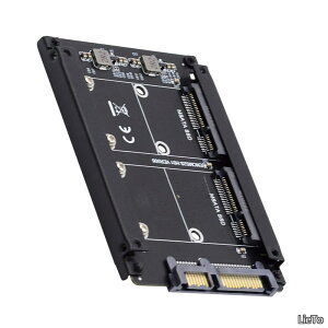 �y���������zDual MSATA Mini SATA SSD�J�[�hJOBD Raid 0��2.5�C���`SATA Combo HDD�f�B�X�N�h���C�u�L���r�l�b�g�Ƀu���b�W����